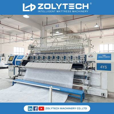 सीरियल क्विल्टिंग मशीन ZOLYTECH कम्प्यूटरीकृत लॉक स्टिच मल्टी नीडल क्विल्टिंग मशीन