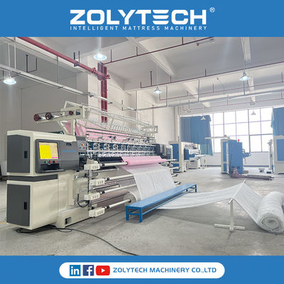 लॉक स्टिच सतत क्विल्टिंग ZOLYTECH कंबल के लिए गद्दे क्विल्टिंग मशीन