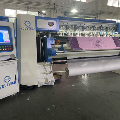 WV15 हाई स्पीड कम्प्यूटरीकृत चेन सिलाई औद्योगिक Quilting मशीन गद्दे के लिए 25.4 मिमी सुई दूरी
