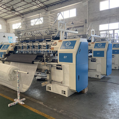 4.5KW X - एक्सिस मूवमेंट 304.8 मिमी कम्प्यूटरीकृत क्विल्टिंग सिस्टम स्वचालित गद्दे क्विल्टिंग मशीन 60-130 मीटर / एच