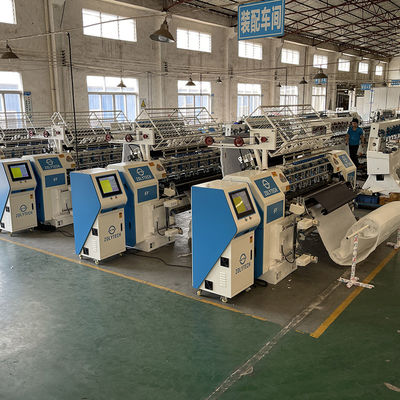 शटल मशीन 4.0KW कम्प्यूटरीकृत क्विल्टिंग सिस्टम स्वचालित मल्टी सुई क्विल्टिंग मशीन 500-1100rpm